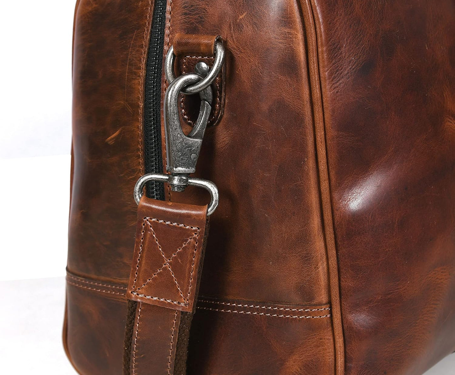 Leather Duffel Bag for Men & Women Travel, Weekend, Overnight, Gym Bag