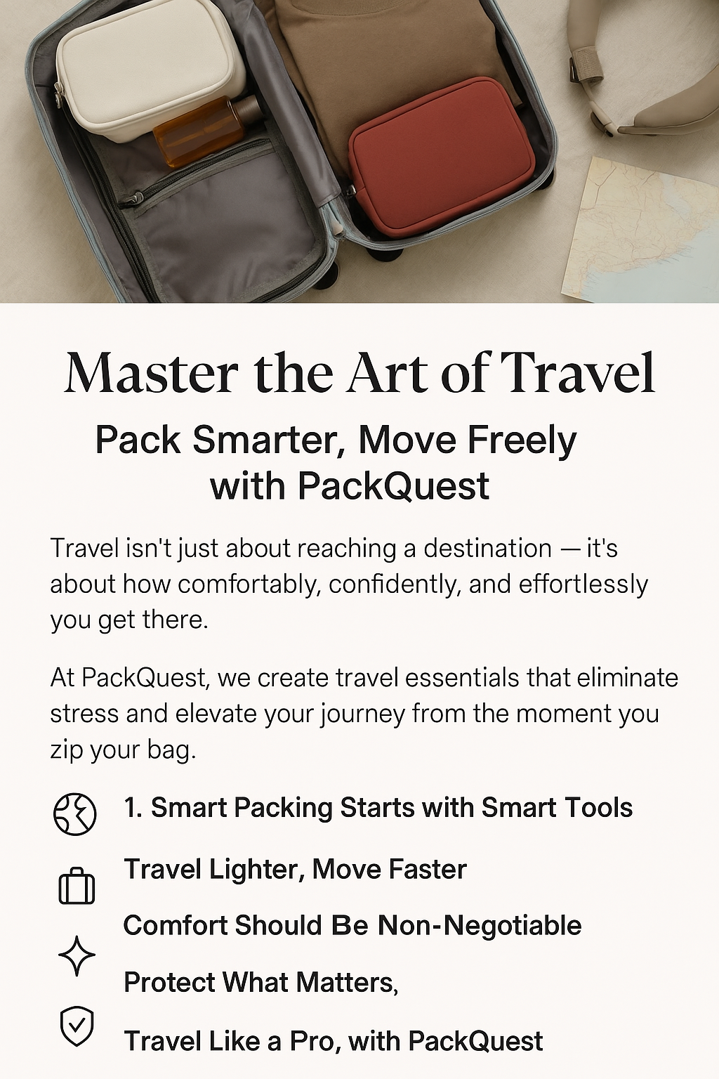 ✈️ Master the Art of Travel: Pack Smarter, Move Freely with PackQuest