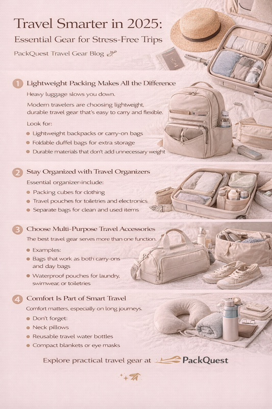 Travel Smarter in 2025: Essential Gear for Stress-Free Trips