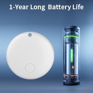 Air Tracker Tags-4 Pack Tracker Tag Work with Apple Find My (iOS 14.6 Above Only) Smart Tag Item Finders for Key, Luggage, Backpack，etc. (White, 4 Pack)