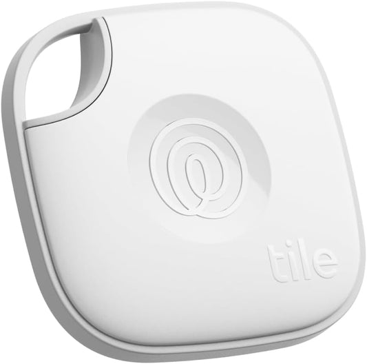 Tile by Life360 Mate - Bluetooth Tracker, Keys Finder and Item Locator for Keys, Bags and More. Phone Finder. Both iOS and Android Compatible. 1-Pack (White)