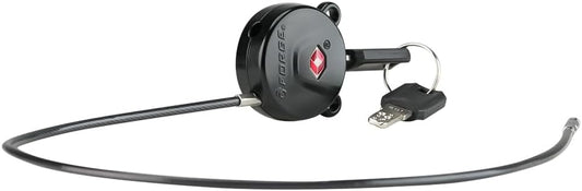 Forge TSA Approved Luggage Locks, Ultra-Secure Dimple Key Travel Lock, Extra long-15'' Cable Locks with Zinc Alloy Body