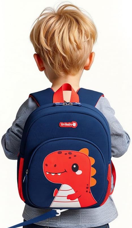 Padgene Toddler Backpacks Kids Preschool Backpack Waterproof Neoprene Animal Schoolbag Lunch backpack 3D Cartoon Mini Travel Bag for Boys Girls Ages 3-5