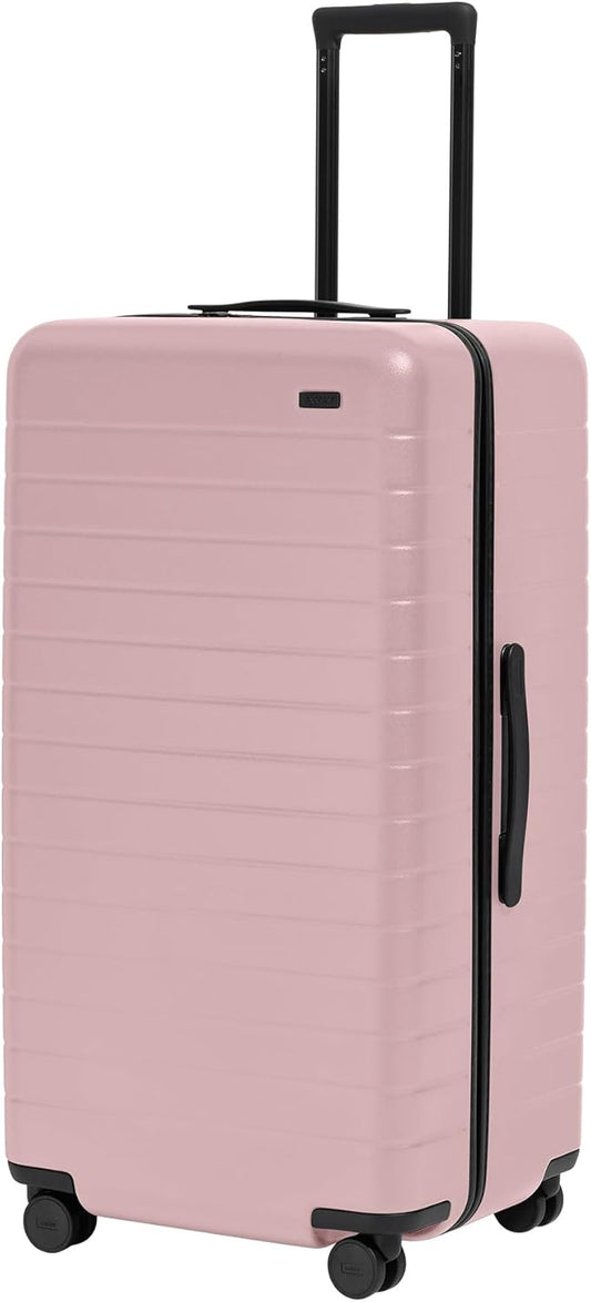 Away Large Trunk Luggage, 31 Inch Hardside Suitcase with Spinner Wheels, Lightweight & Durable, TSA Lock, Ideal for Long Trips, Blush Pink