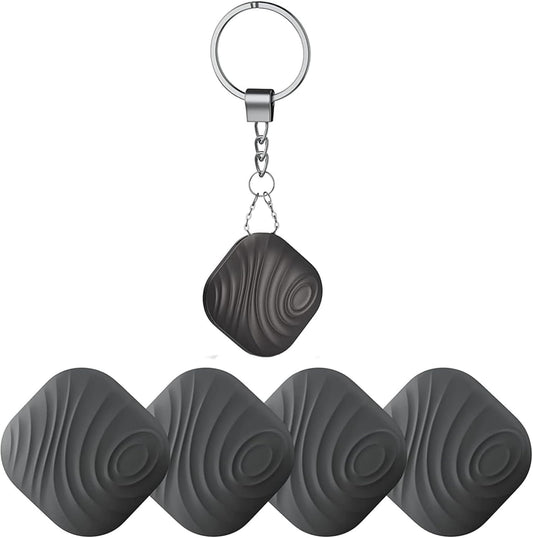 Key Finder 4-Pack, Bluetooth Tracker Item Locator with Key Chain - Both iOS and Android Compatible for Keys Pet Wallets or Backpacks and Tablets