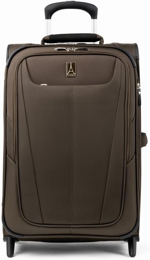 Travelpro Maxlite 5 Softside Expandable Upright 2 Wheel Carry-on Luggage, Lightweight, 22-Inch — Mocha