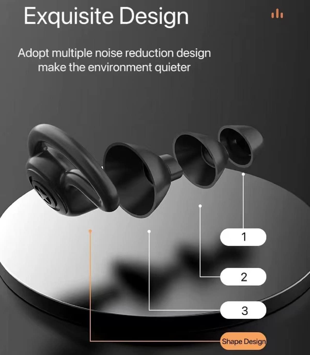 3 in 1 Ear Plugs for Noise Reduction, Ear Plugs for Sleeping Noise Cancelling, Washable Hearing Protection for Work, Travel, Concert, Swimming, Sleep Snoring