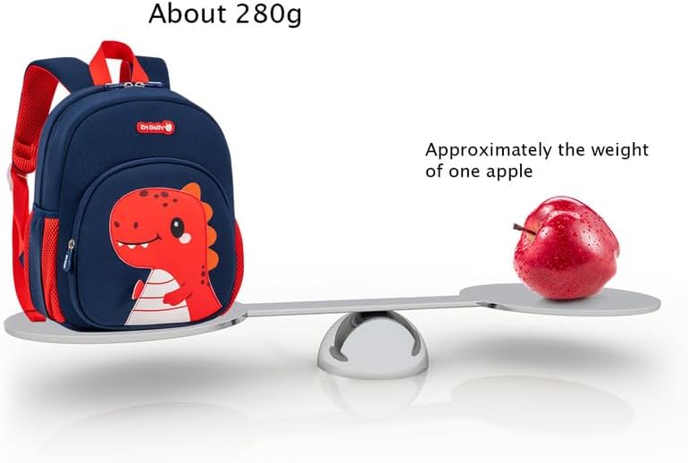 Padgene Toddler Backpacks Kids Preschool Backpack Waterproof Neoprene Animal Schoolbag Lunch backpack 3D Cartoon Mini Travel Bag for Boys Girls Ages 3-5