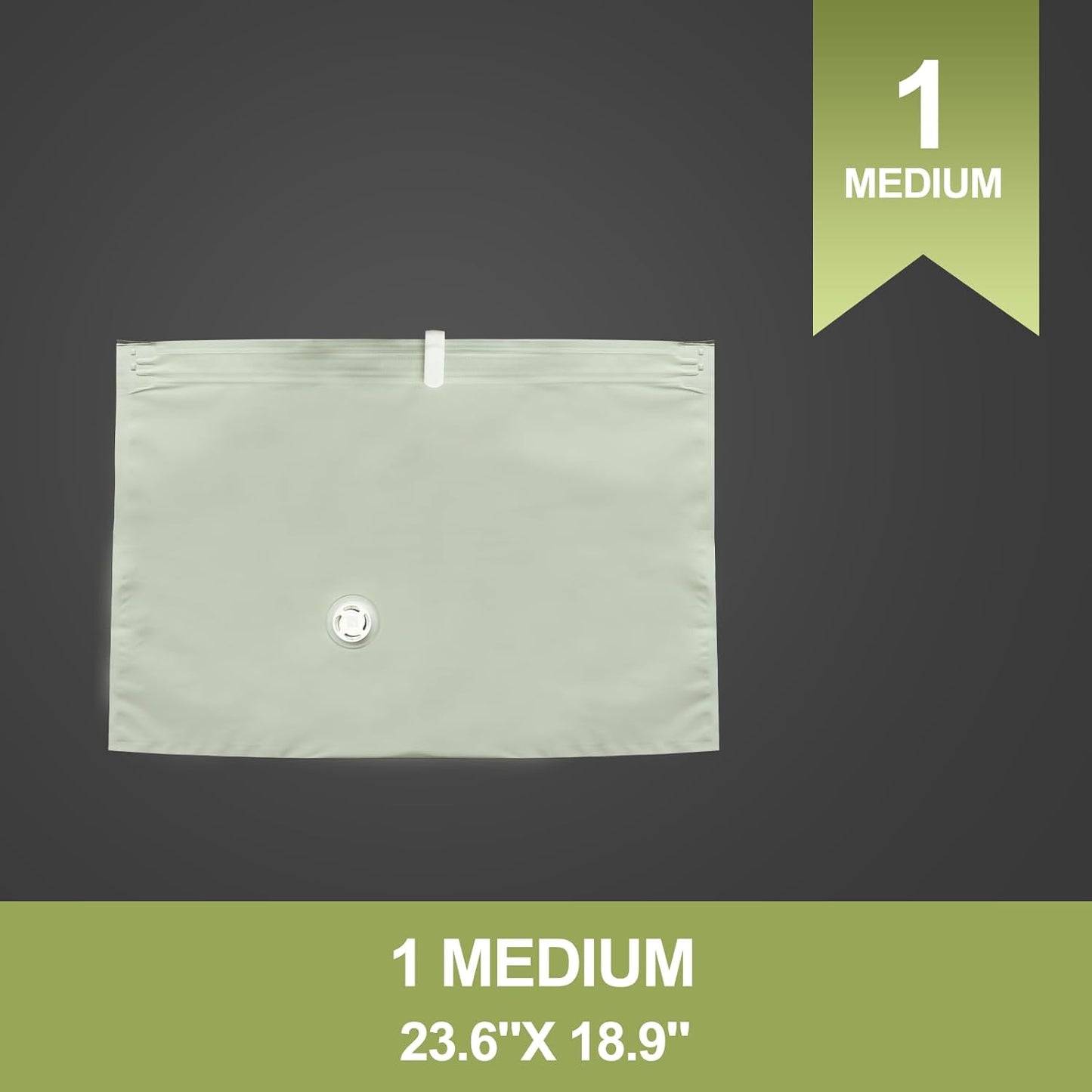 Umimile Vacuum Storage Bags for Travel, Reusable Travel Pack Vacuum Kit, Space Saver Bags for Luggage, Suitcases and Backpack, Sealed, Waterproof (1PC, No PUMP)