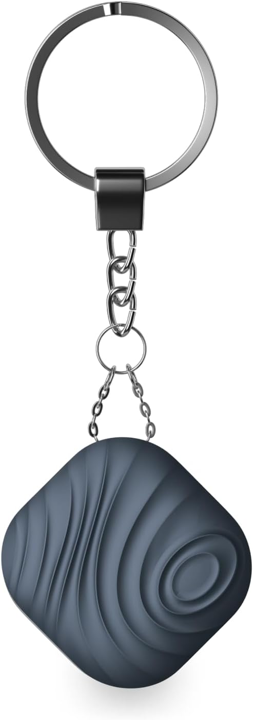 Findhting Key Finder Tag - Bluetooth Tracker Item Locator with Key Chain - Both iOS and Android Compatible for Keys Pet Wallets or Backpacks and Tablets (Blue)
