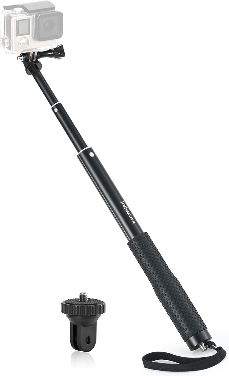 36'' Extension Selfie Stick Extendable Monopod Pole Waterproof Handle Grip Accessories Compatible for GoPro Max Hero 13 12 11 10 9 8 7 6 5 Insta360 AKASO DJI Osmo Action Camera and More