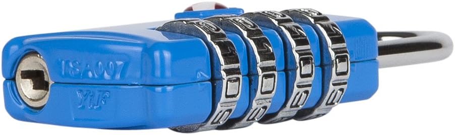 TSA Luggage Locks with 4 Digit Combination – Heavy Duty Set Your Own Padlocks for Travel, Baggage, Suitcases & Backpacks - Blue