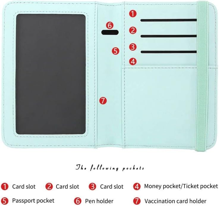 ZOPPEN Passport Holder Wallet, Passport Cover Travel Wallet Women Travel Essentials Accessories Document Organizer Travel Must Haves Rfid Blocking Cover Case for Women and Men, Flower A