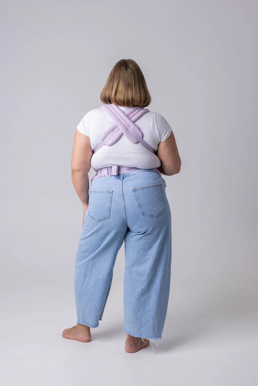 Mabē Monarch Ergonomic Baby Carrier – Premium Cotton Soft Structured Newborn to Toddler Carrier with Hip-Healthy Design, 3 Carry Positions (7-35lbs), Lightweight & Breathable, (Lilac Skies)