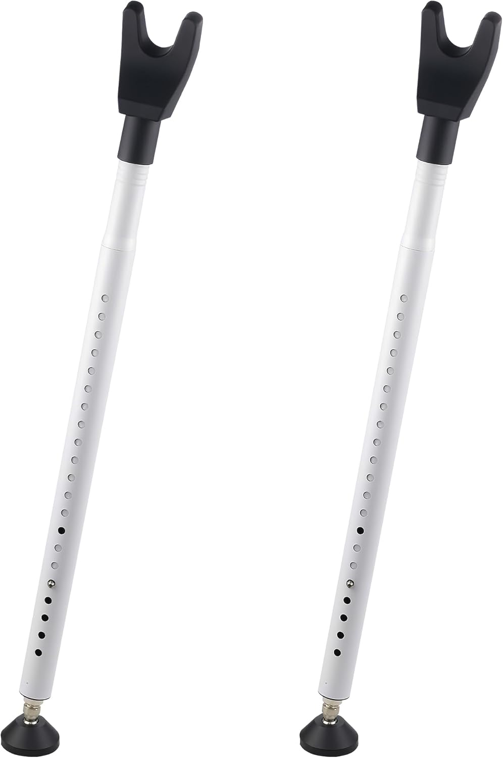 2 Pack Door Security Bar & Sliding Patio Door Lock Bar – Heavy Duty Adjustable Door Stopper for Home, Apartment, Hotel Travel – No Tools Needed, Fits Hinged & Sliding Doors, Iron Construction