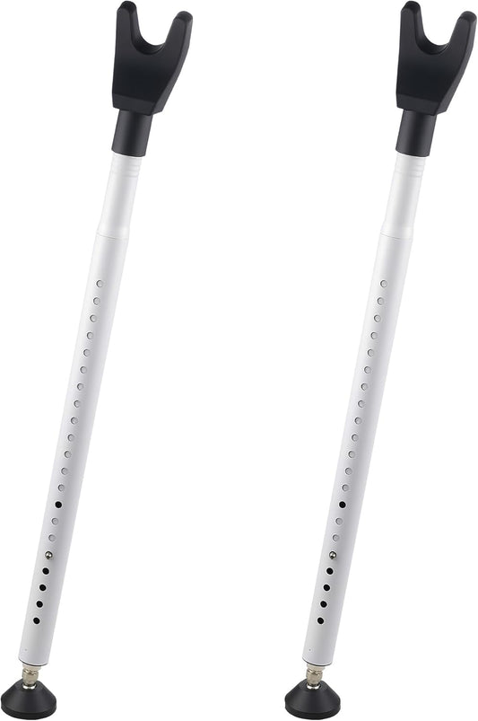 2 Pack Door Security Bar & Sliding Patio Door Lock Bar – Heavy Duty Adjustable Door Stopper for Home, Apartment, Hotel Travel – No Tools Needed, Fits Hinged & Sliding Doors, Iron Construction