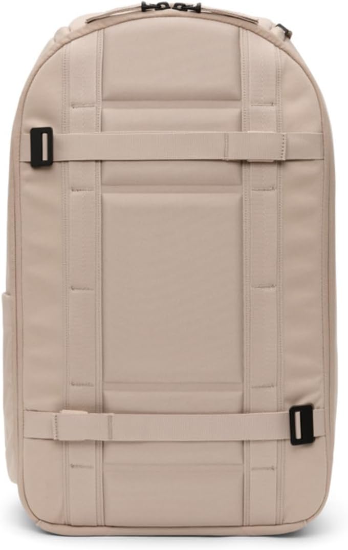 Db Journey Ramverk Backpack - Durable Travel Backpack with Laptop Compartment & Pockets for Work, Luggage with Roller Bag Hook Up System, 26L - Fogbow Beige