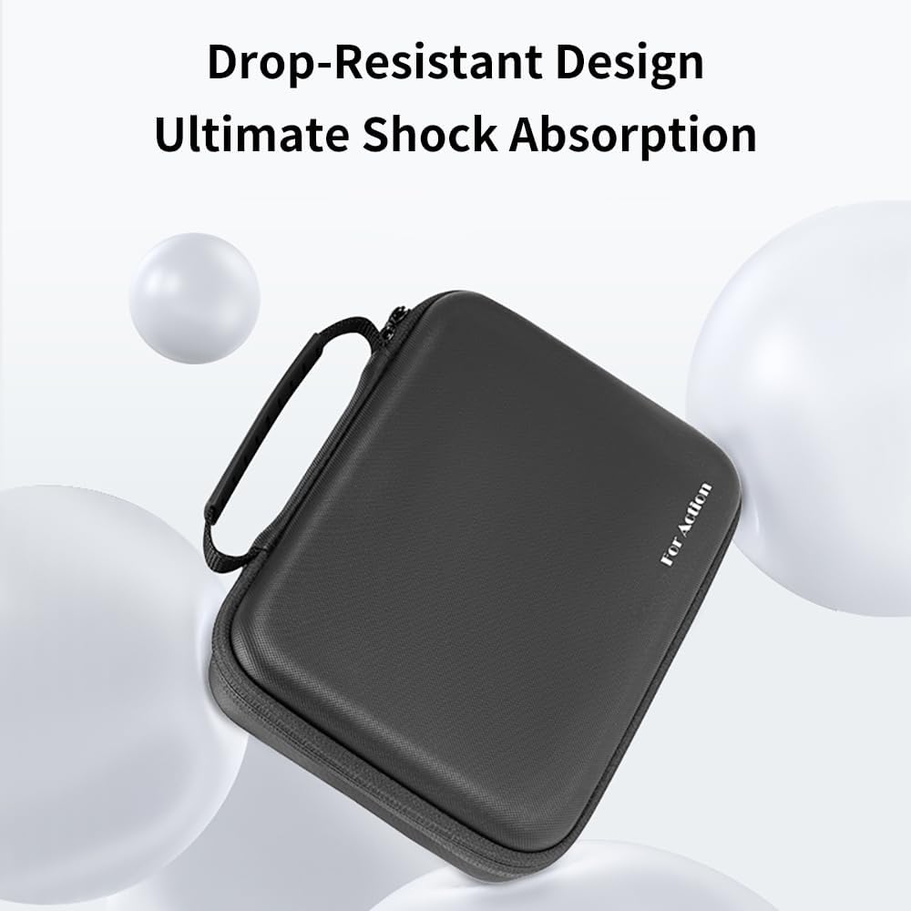 Osmo Action 5 Pro Carrying Storage Case for DJI Osmo Action 5 Pro/Action 4 3, Surface Waterproof Travel Portable Hard Bag Compatible With DJI Osmo Action 5 Pro/4/3 Adventure Combo Outdoor Travel kit