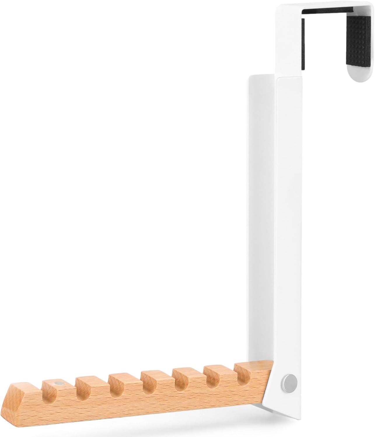 Over The Door Coat Rack - Portable Foldable Laundry Hanger Dryer Rack - Ideal for Travel and Laundry Needs - Convenient Over The Door Hanger for Clothes and Laundry - 1PCS (White)