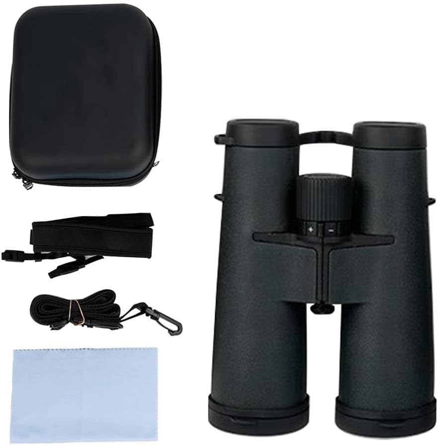 10x42ED Compact Binoculars for Adults – High-Powered BAK4 Prisms, Diamond White Coating, Waterproof & Fogproof, Rubber Armored – Ideal for Bird Watching, Hunting, Travel, Outdoor Sports