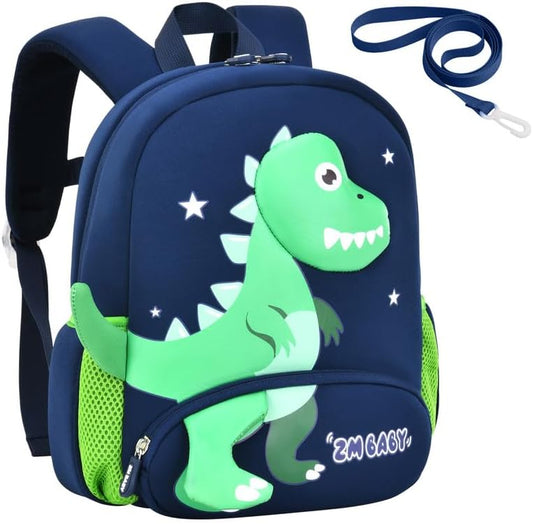 Padgene Toddler Backpacks Kids Preschool Backpack Waterproof Neoprene Animal Schoolbag Lunch backpack 3D Cartoon Mini Travel Bag for Boys Girls Ages 3-5