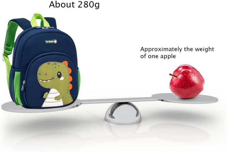 Padgene Toddler Backpacks Kids Preschool Backpack Waterproof Neoprene Animal Schoolbag Lunch backpack 3D Cartoon Mini Travel Bag for Boys Girls Ages 3-5