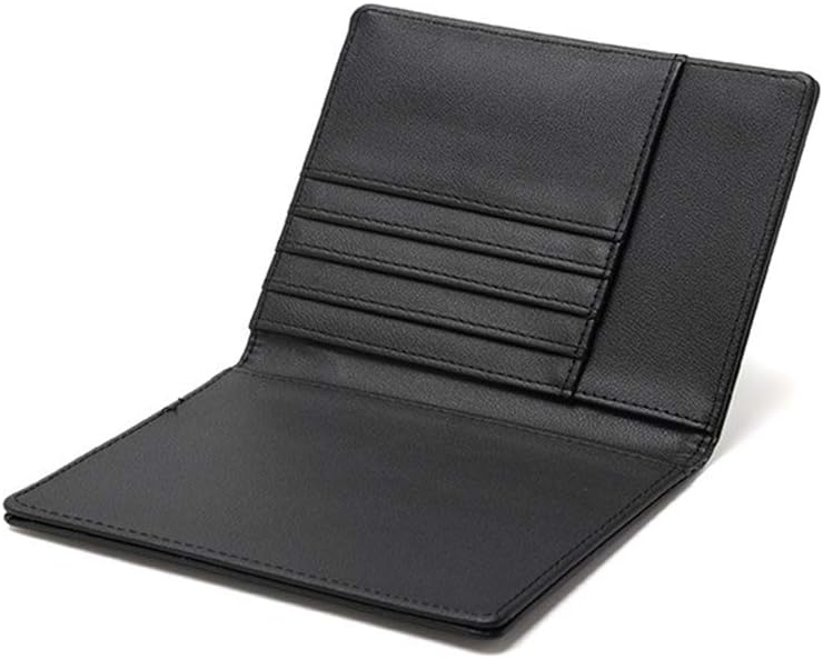BAKUN Travel Wallet & Family Leather Passport Holder Cover RFID Blocking Travel Wallet, Leather Card Case, Travel Document Organizer Case(Black)