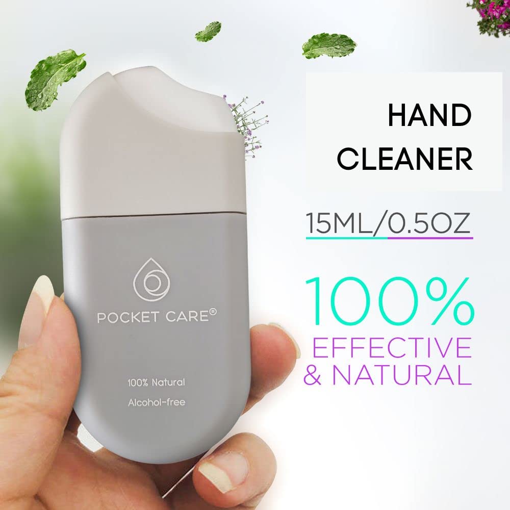 POCKET CARE | 3 Pack Sport Perfume Hand sanitizer Spray 15 ml - Spray for Hands | Organic Moisturizing Spray | Travel Size - Travel Accessories | 100% natural