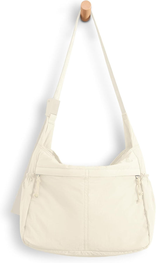 ODODOS 20L Crossbody Tote Bag Large Capacity Lightweight Hobo Shoulder Sling Bags for Gym Shopping Beach Travel