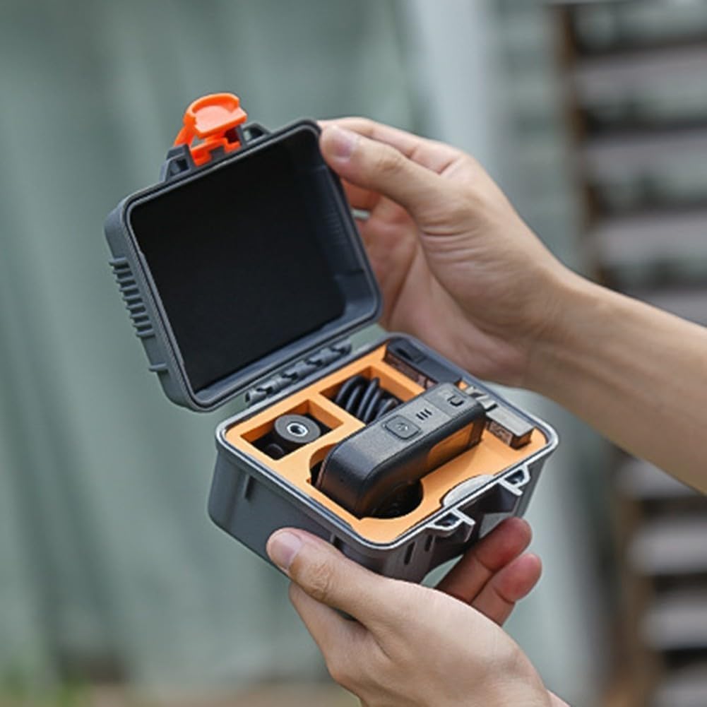 Portable Storage Box Fit For DJI OSMO360 Action Camera, Waterproof Protective Equipment Case, Portable Camera Organizer, Weather Resistant Shockproof Travel Outdoor Photography Gear