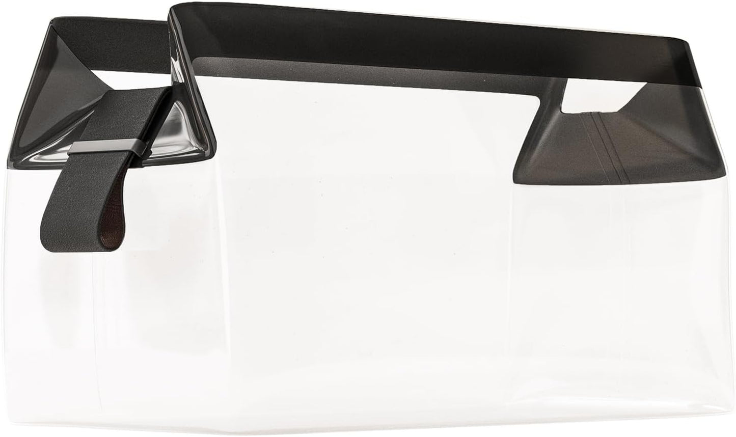 Cadence Parcel - Clear Kit with Magnetic Closure - Durable and Leak-Resistant Travel Toiletry Kit - Modular Design - Hygiene Bag for Travel Essentials - 4 Qt - Ink