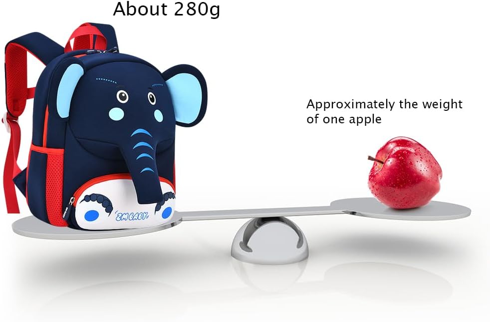 Padgene Toddler Harness Backpacks Safety Leash Kids Anti Lost Kindergarten Preschool Backpack Neoprene Lightweight Animal Schoolbag 3D Cartoon Dinasour Mini Travel Bag for Boys Girls Ages 3-5