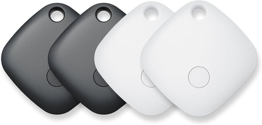 Air Tracker Tags-4 Pack, Bluetooth Tracker Works with Apple Find My APP (iOS Only, Not for Android), Keys Finder, Item Locator for Keys, Luggage, Backpack, Bags, Wallet, Replaceable Battery
