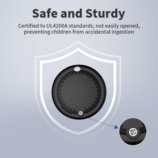 Air Tracker Tag, Smart Tracker Item Finders Compatible with Apple Find My, Bluetooth Smart Air Tag Key Finder Item Locator Worldwide Tracking for Pet Wallet Backpack Luggage, Black (iOS Only)