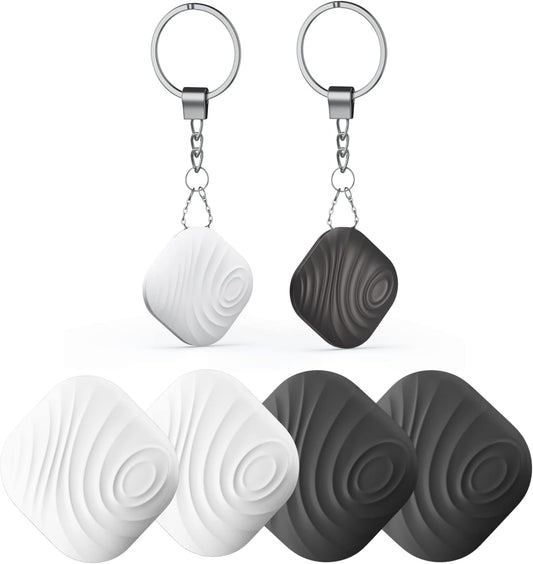 Key Finder, Bluetooth Tracker Item Locator with Key Chain for Keys Pet Wallets or Backpacks, Bluetooth Locator Tags Android and iOS Batteries Include