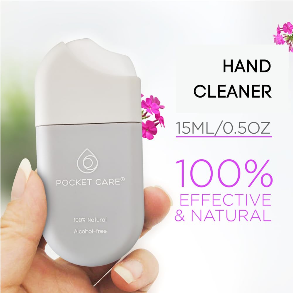 POCKET CARE | 3 Pack Verbena Scented Hand sanitizer Spray 15 ml - Spray for Hands | Organic Moisturizing Spray | Travel Size - Travel Accessories | 100% natural (Lemon Verbena)