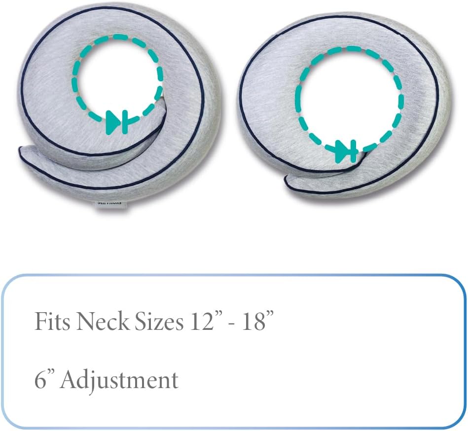 Memory Foam Travel Pillow | Provides Real Support to Head, Neck and Chin | Best Firm Airplane Pillow for Long Flights