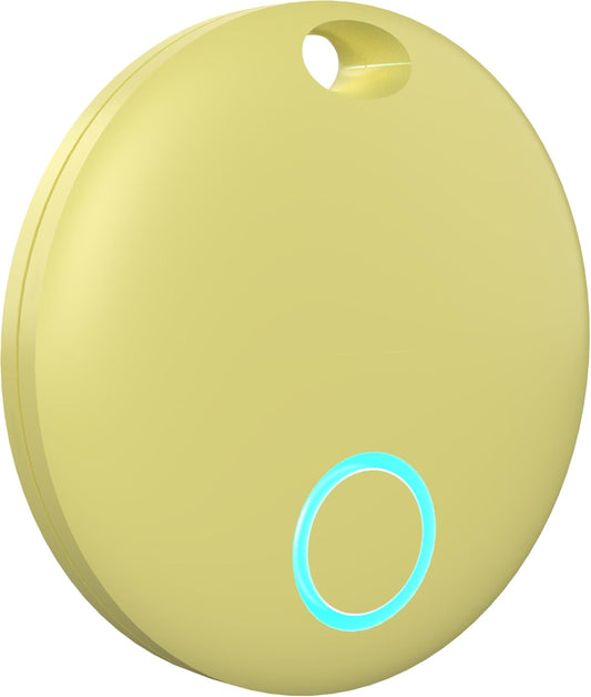 Smart Tracker Tags, Bluetooth Luggage Tracker with Keychain, Compatible with iOS Find My app, Item Locator for Key, Wallet, Suitcase, Bags, IP67 Waterproof, Battery Include