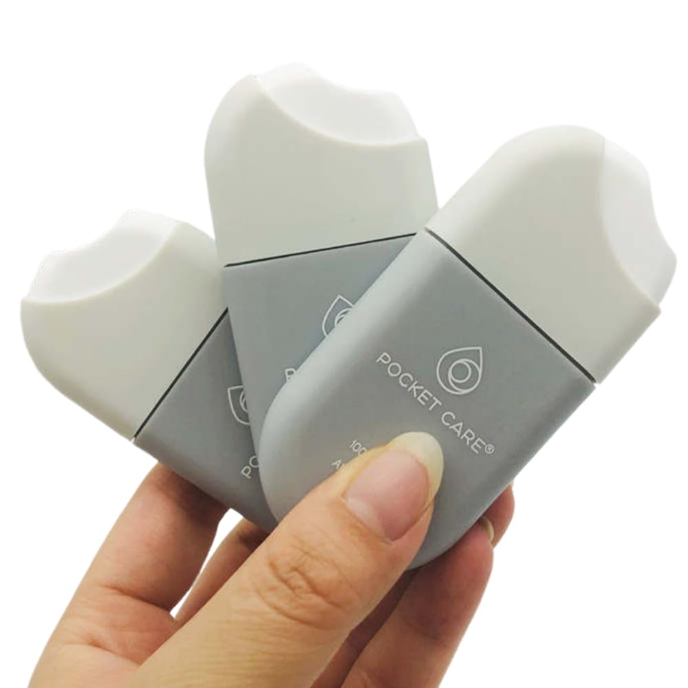 POCKET CARE | 3 Pack Grape scented Hand Cleanser Moisturizing Spray 1.5 Fl OZ- for Hands | Organic | Travel Size - Travel Accessories | 100% natural