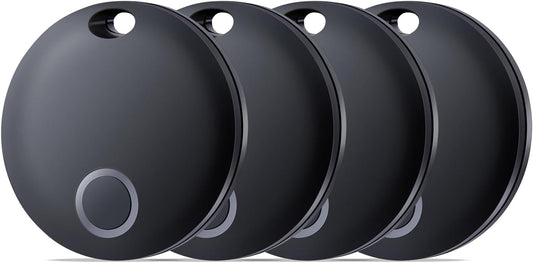 Air Tracker Tag, Bluetooth Tracker-4 Pack Works with Apple Find My (iOS Only), Smart Tags for Luggage, Keys, Backpack, IP67 Waterproof