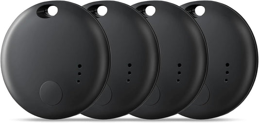 Air Tracker Tag-4 Pack,Smart Bluetooth Tracker,Smart Tag Item Finders Works with Apple Find My (iOS only) App,Air Tracker Tracking Device,Keys Finder and Item Locator for Bags,Luggage,Pets
