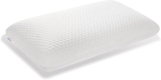 Memory Foam Bed Pillows, Pillow for Side and Back Sleeper, Pillow for Neck Pain Relief, Washable Removable Cover, Soft, White (King)