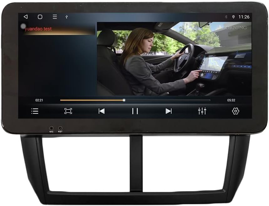 Kunfine CarPlay Android Auto Navigation Stereo GPS Radio Reverse Camera Display 10.33" QLED Touchscreen Headunit Tablet Pad Media Player for Subaru Forester 2007-2013, if Applicable Quad Core 1G+32G