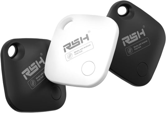 Air Tracker Tag 4 Pack for Android Luggage Tracker Tags Works with Google Find Hub, Bluetooth Tracker Smart Key Finder and Item Locator for Luggage, Backpack, Suitcases, Replaceable Battery