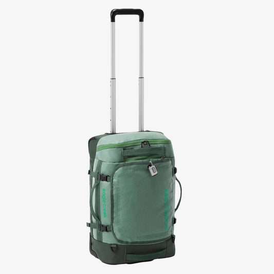 Eagle Creek Cargo Hauler XT Wheeled Duffel - Wheeled Backpack Duffel - Deployable Backpack Straps - Lockable U-Lid & Easy Access Compartment - Duck Green