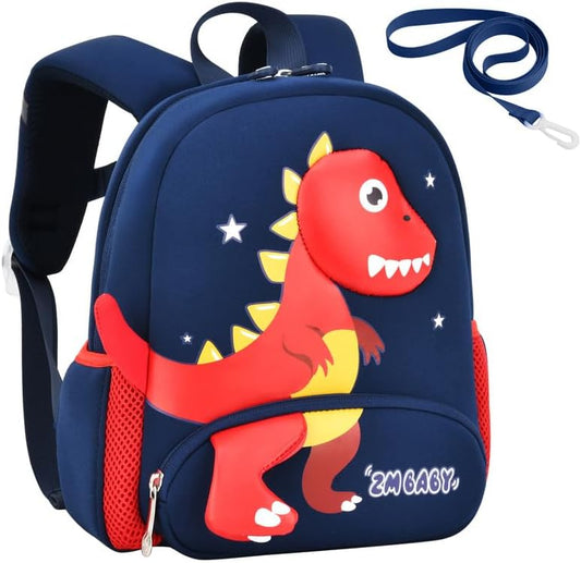 Padgene Toddler Backpacks Kids Preschool Backpack Waterproof Neoprene Animal Schoolbag Lunch backpack 3D Cartoon Mini Travel Bag for Boys Girls Ages 3-5
