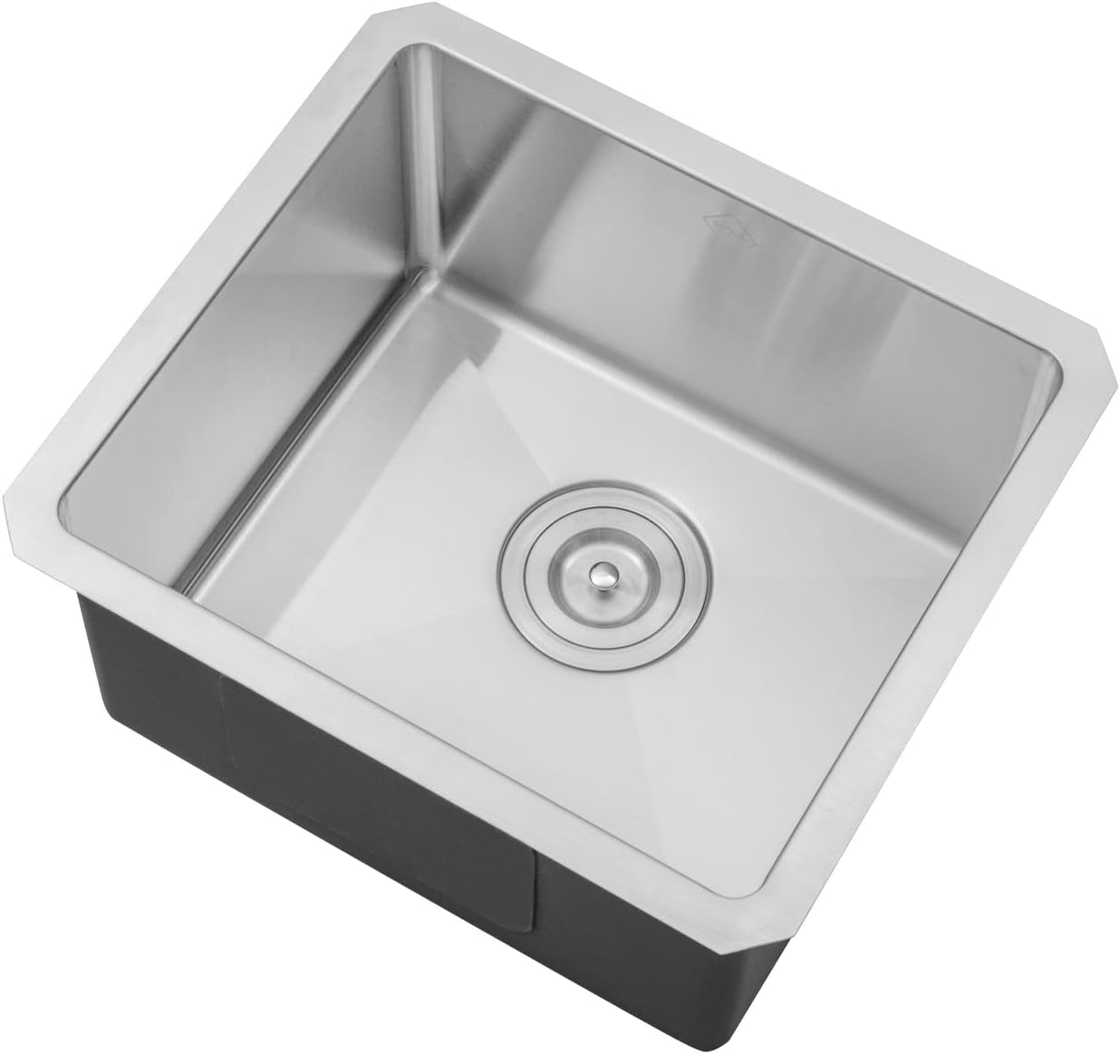 17 in. x 15 in. x 9 in. 16-Gauge Stainless Steel Undermount Single Bowl Bar Prep Kitchen Sink with Bottom Grid Set, Silicon Dishrack, Pot Mat and Strainer