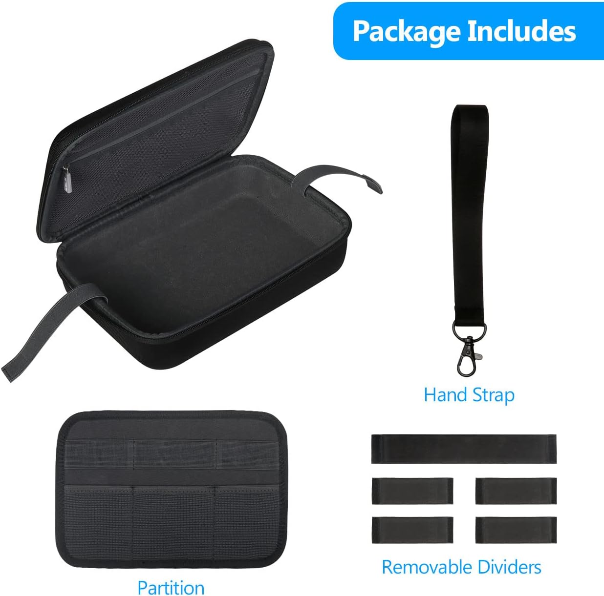 JSVER Hard Case for GoPro Cameras Carrying Case For Gopro Hero 13/12/11/10/9/8/7/AKASO EK7000/AKASO Brave 4 4K /Brave 7 LE/Brave 8/AKASO V50X /insta360 and Other Action Cameras