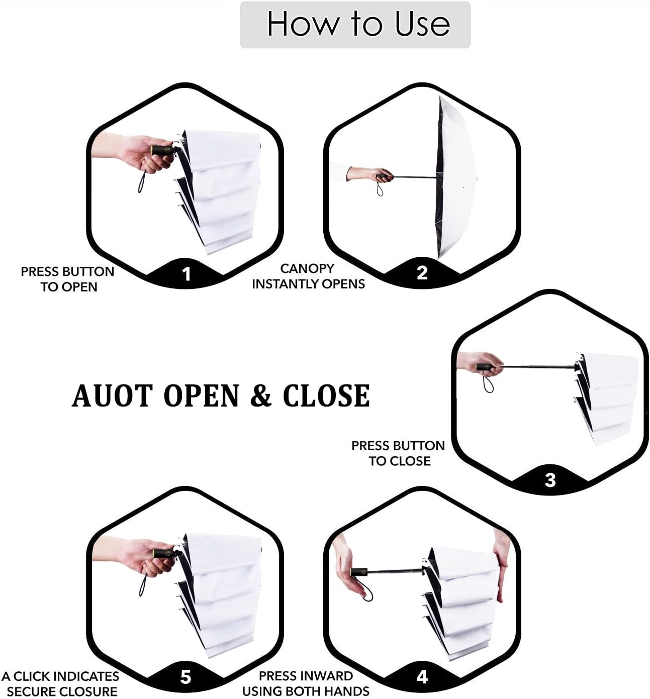 Cuby UV Sun Umbrella Compact Folding Umbrella lightweight Portable Manual Travel Umbrella for Rainproof & 99% UV Protection with Black Anti-UV Coating