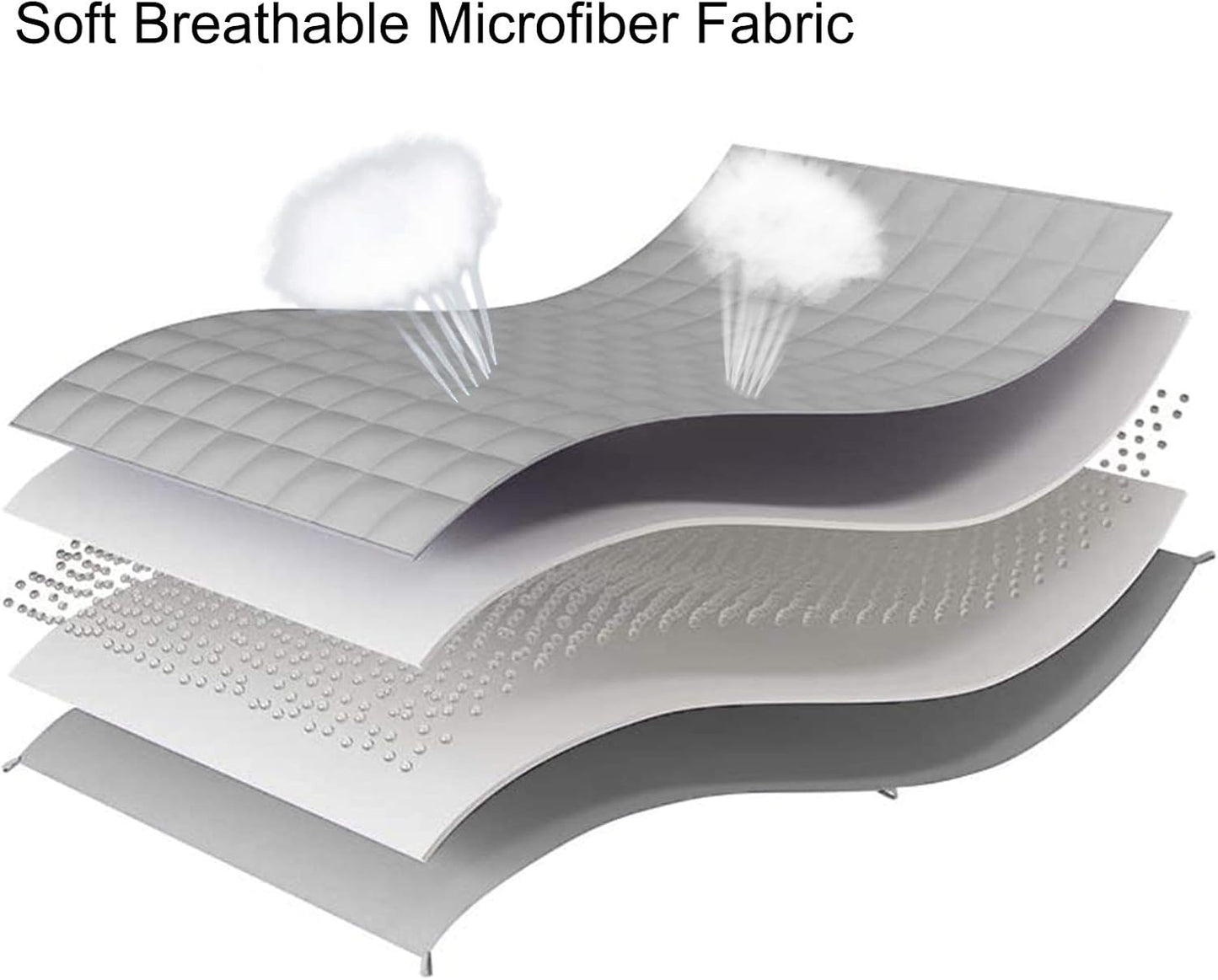 L'AGRATY Weighted Blanket - 80"x87" 20lbs Cooling Breathable Heavy Blanket Microfiber Material with Glass Beads for Adult All-Season Summer Fall Winter Soft Thick Comfort